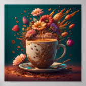 コーヒーと花 ポスター (正面)