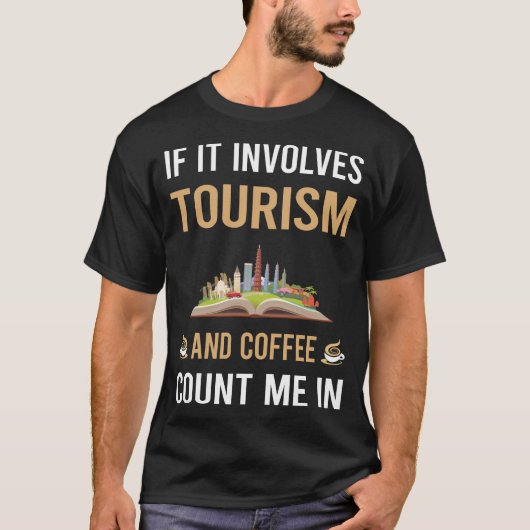 コーヒーと観光 Tシャツ (正面)