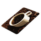 コーヒーと豆 マグネット (左側)