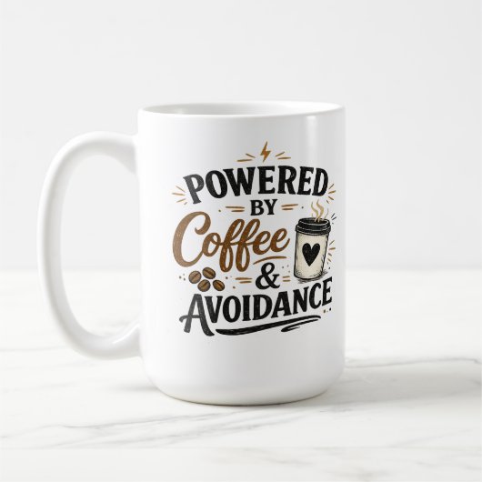コーヒーと逃避で動く マグカップ (左)