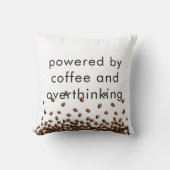 コーヒーと過剰な思考によって動く クッション (正面)