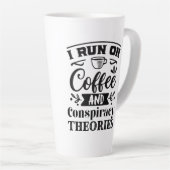 コーヒーと陰謀論ラテマグカップ カフェラテマグ (右アングル)