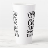 コーヒーと陰謀論ラテマグカップ カフェラテマグ (正面)