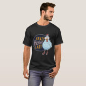 コーヒーと面白いフレーズのフクロウ Tシャツ (正面フル)