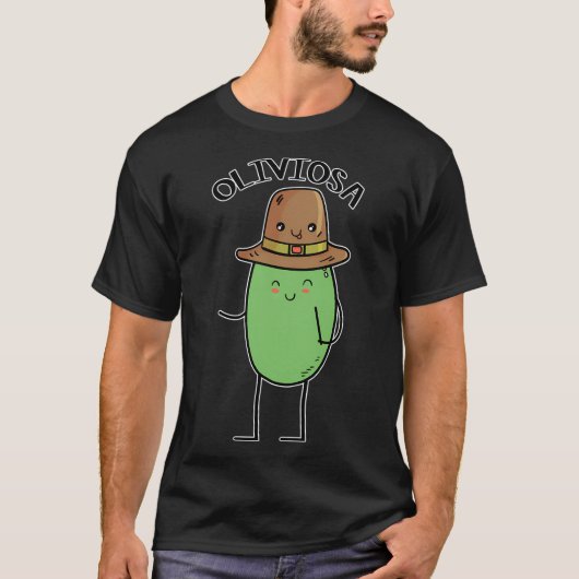 コーヒーと面白いフレーズのフクロウ Tシャツ (正面)