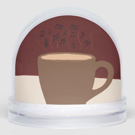 コーヒーと音楽 – コーヒーカップとミュージカル蒸気 (正面)