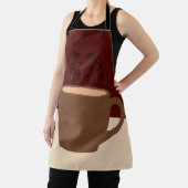 コーヒーと音楽 – コーヒーカップとミュージカル蒸気 エプロン (インサイチュ)