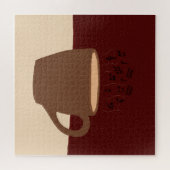 コーヒーと音楽 – コーヒーカップとミュージカル蒸気 ジグソーパズル (横)