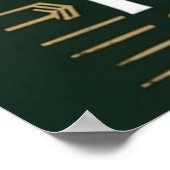 コーヒーと魚釣りが合う ポスター (角)