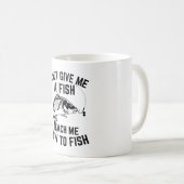 コーヒーと魚釣りに夢中 – Perfect Mug for Angle コーヒーマグカップ (正面右)