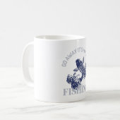 コーヒーと魚釣りに夢中 – Perfect Mug for Angle コーヒーマグカップ (正面左)
