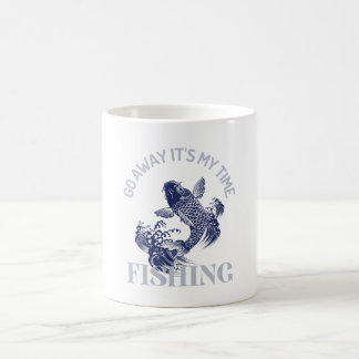 コーヒーと魚釣りに夢中 – Perfect Mug for Angle コーヒーマグカップ