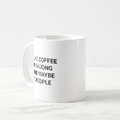 コーヒーと麻雀好きのための面白い麻雀 コーヒーマグカップ (正面左)