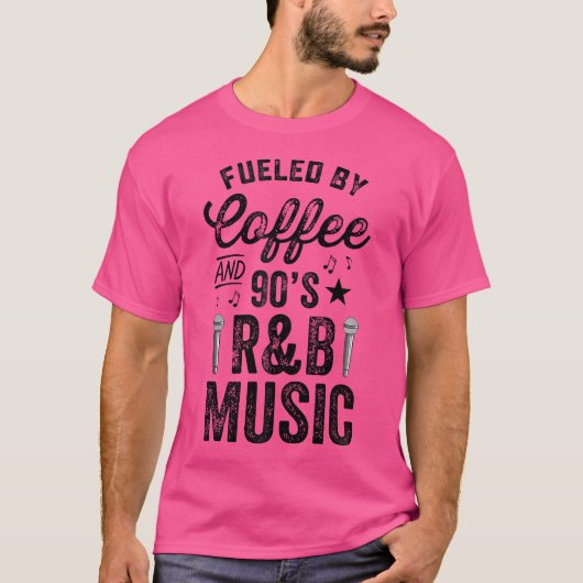 コーヒーと2000年代のRb音楽によって煽らラップのれる Tシャツ (正面)