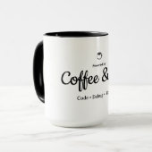 コーヒーとC#で動く | プログラマー コーヒーマグ マグカップ (正面左)
