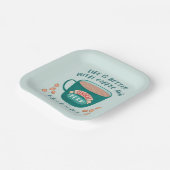 コーヒーとFRIENDSで生活が良い™ ペーパープレート (傾斜あり)