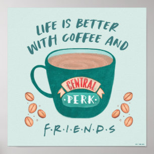 コーヒーとFRIENDSで生活が良い™ ポスター