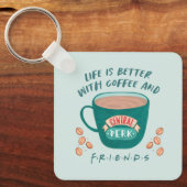 コーヒーとFRIENDS™があるから人生はもっと素敵 キーホルダー (正面)