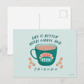 コーヒーとFRIENDS™があれば人生はもっと素敵 ポストカード (正面/裏面)