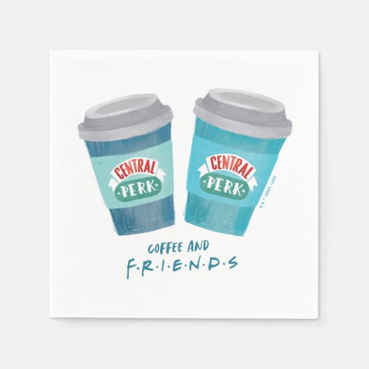 コーヒーとFRIENDS™ スタンダードカクテルナプキン (正面)