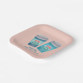 コーヒーとFRIENDS™ ペーパープレート (傾斜あり)