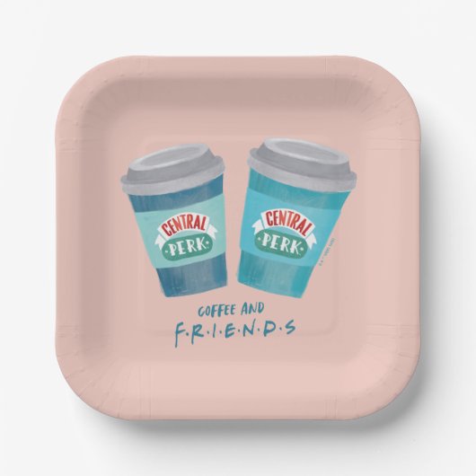 コーヒーとFRIENDS™ ペーパープレート (正面)