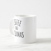 コーヒーとKドラマ好きTシャツ コーヒーマグカップ (正面左)