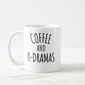 コーヒーとKドラマ好きTシャツ コーヒーマグカップ
