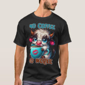 コーヒーなしでは働けない Tシャツ (正面)