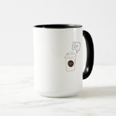 コーヒーなしでは生きていけない マグカップ (正面右)