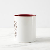 コーヒーなしで大人になるのは難しい ツートーンマグカップ (中央)