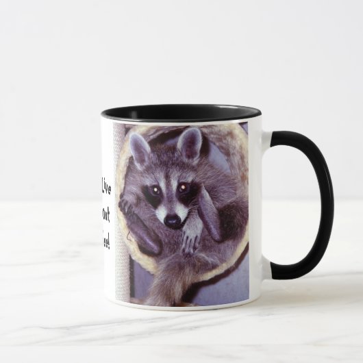 コーヒーなしで生きているCoon'nt! マグカップ (右)