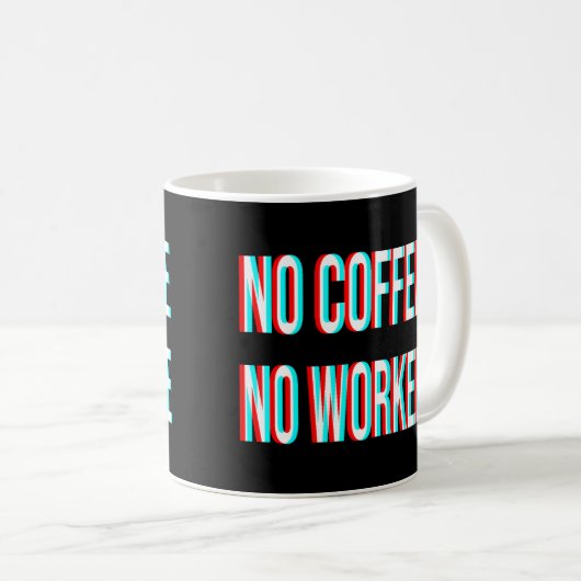 コーヒーなしウォーキー コーヒーマグカップ (正面右)