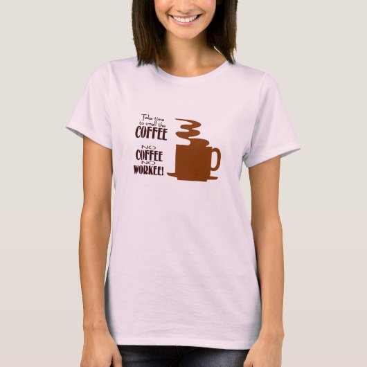 コーヒーなしウォーキー Tシャツ (正面)
