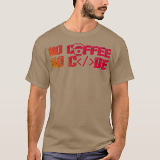 コーヒーなしコード Tシャツ