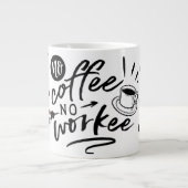 コーヒーなしコーヒーなし ジャンボコーヒーマグカップ (正面)