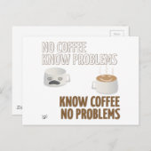 コーヒーなし、問題なし ポストカード (正面/裏面)