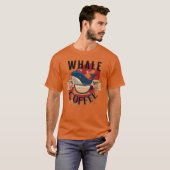 コーヒーにいるクジラ友達 Tシャツ (正面フル)