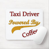 コーヒーによって動力を与えられるタクシー運転手 マウスパッド (マウス)