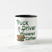 コーヒーによって動力を与えられるトラックの運転手 マグカップ (中央)