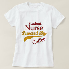 コーヒーによって動力を与えられる学生ナース Tシャツ