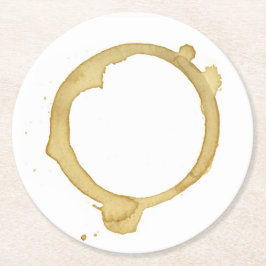 コーヒーによって汚されるコースター ラウンドペーパーコースター