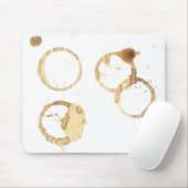 コーヒーによって汚されるマウスパッド マウスパッド (マウス)