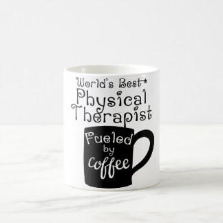 コーヒーによって燃料を供給される世界で最も最高のな理学療法士 コーヒーマグカップ