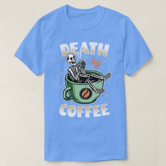 コーヒーによる死の緑v2 tシャツ (デザイン正面)