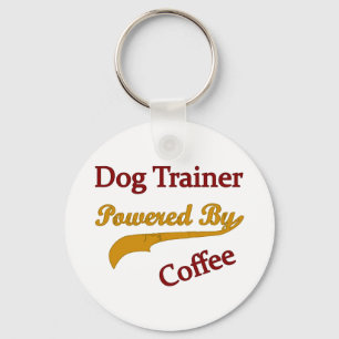 コーヒーによるPowred犬の調教師 キーホルダー