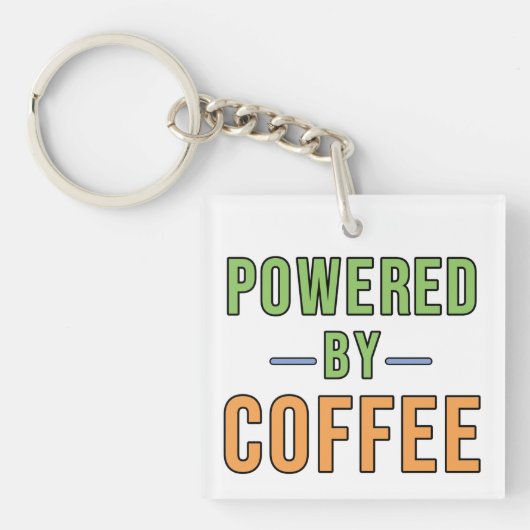 コーヒーにエネルギーをもらって キーホルダー (正面)