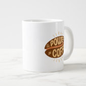コーヒーにパワーを感じる ジャンボコーヒーマグカップ (正面右)