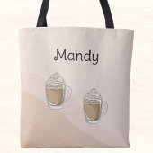コーヒーにホイップクリームを入れたばかりだ トートバッグ