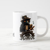 コーヒーに力を得たワタシギ ジャンボコーヒーマグカップ (右)